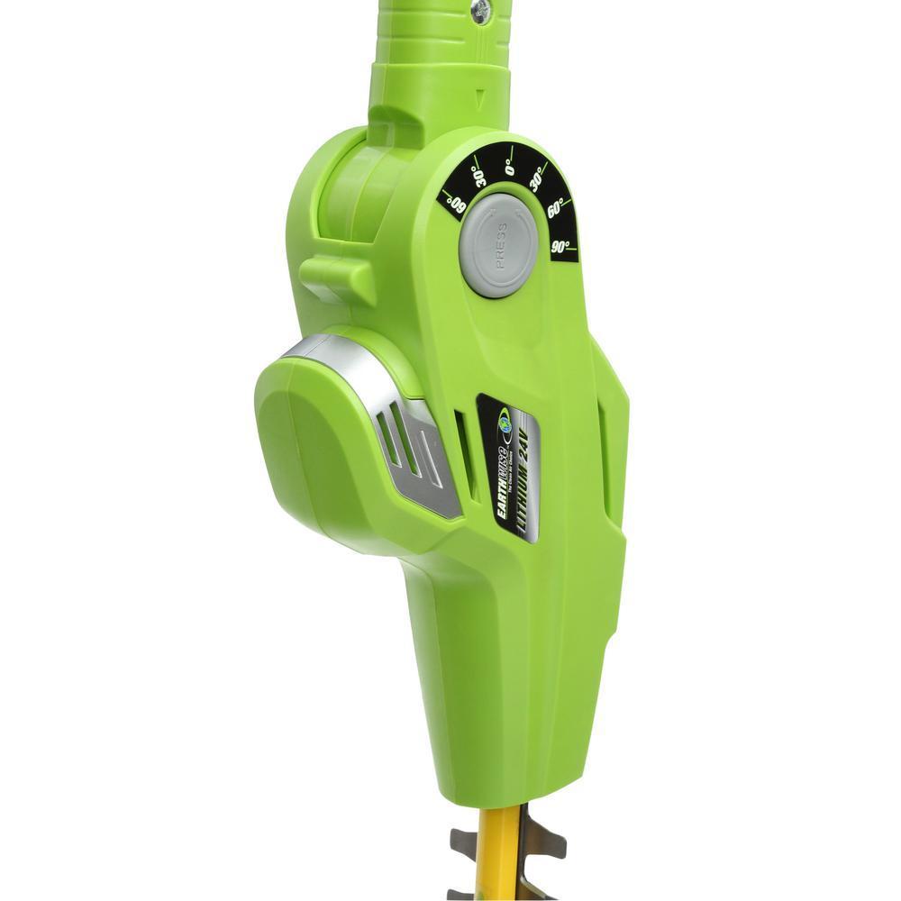 earthwise cordless pole hedge trimmer
