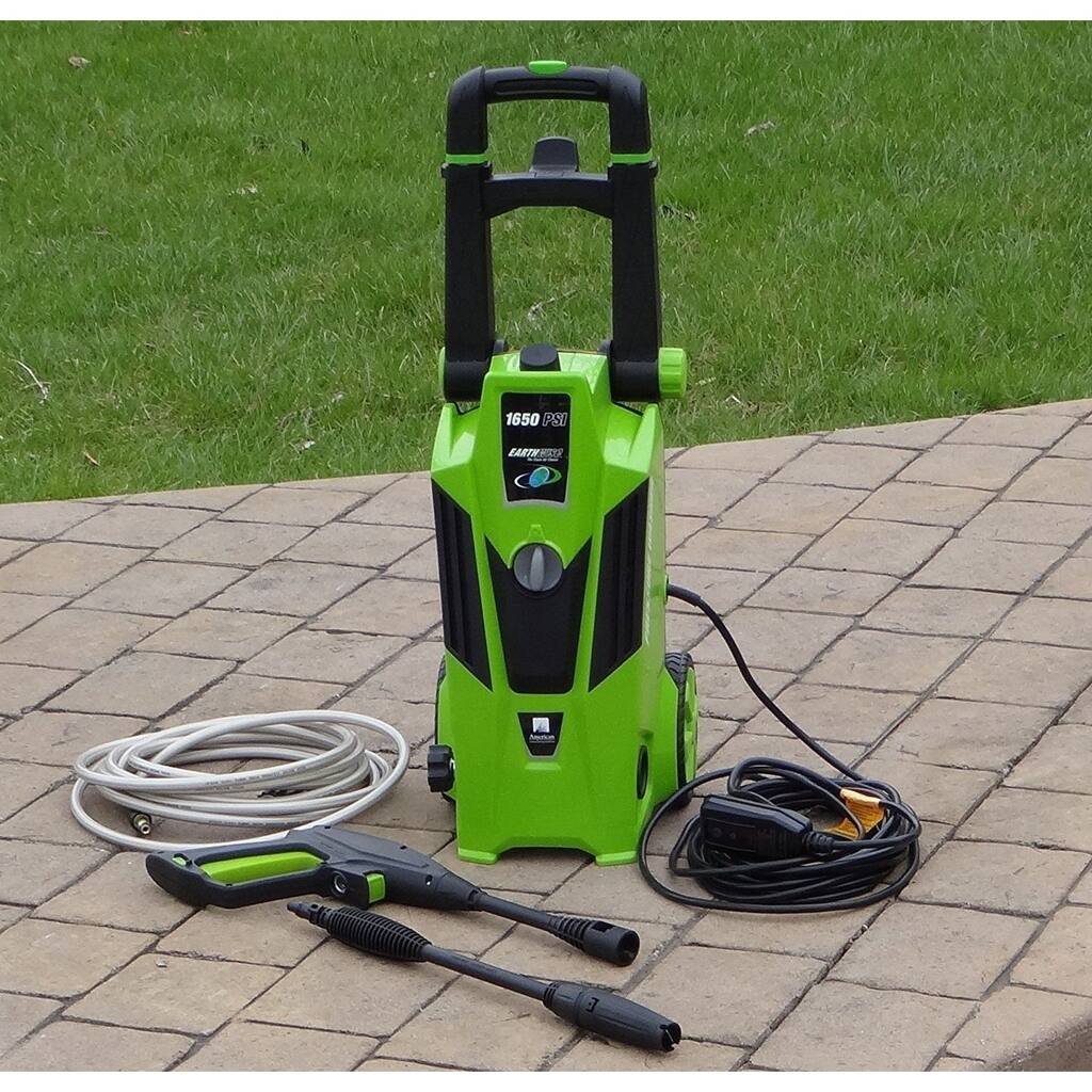 Earthwise Electric Pressure Washer, 1650 PSI with Dual Operation and Built-in Detergent Tank - PW16503