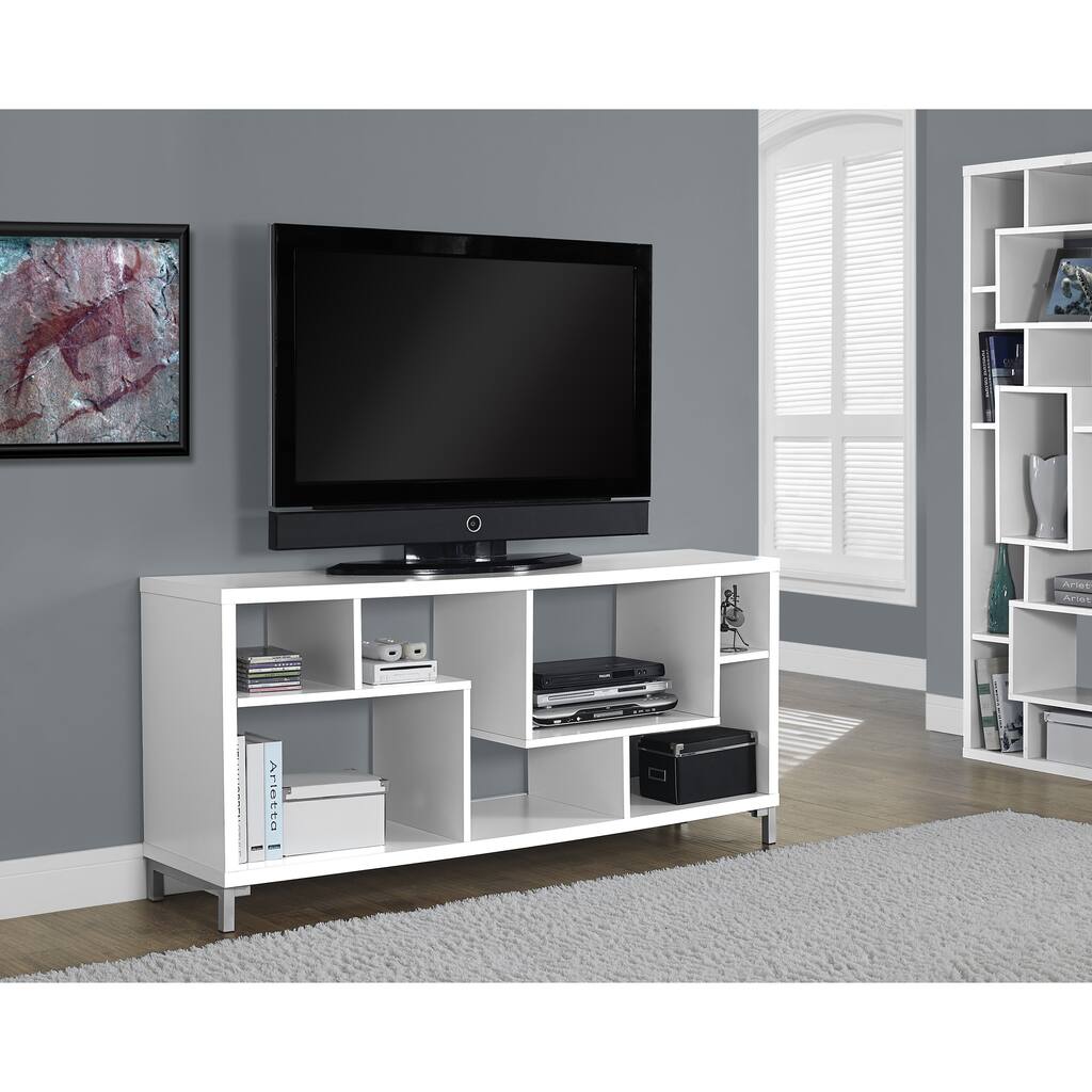 White Hollow-core 60-inch TV Console