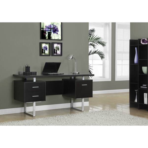 Monarch Hollow-Core Office Desk, Cappuccino, 60