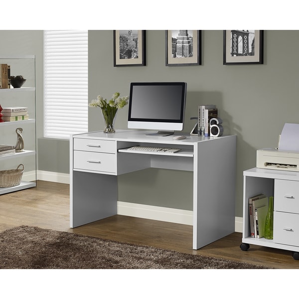 White Hollow-core 48-inch Computer Desk - 16857379 - Overstock.com ...