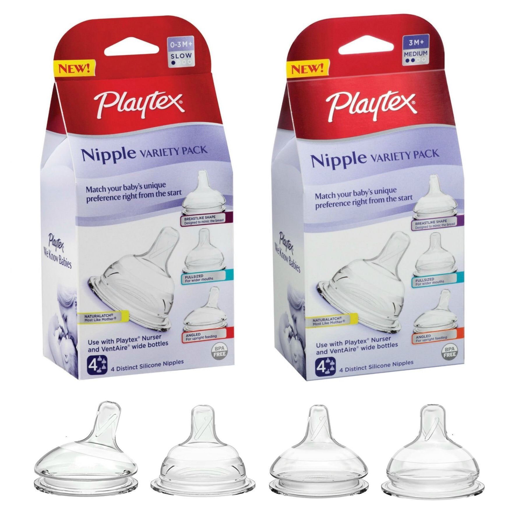 playtex baby nipple variety pack