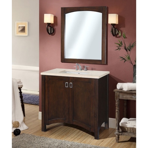 Contemporary Bathroom Vanities 36 Inch contemporary 36-inch bellagio beige marble top single sink Contemporary Bathroom Vanities 36 Inch contemporary 36-inch bellagio beige marble top single sink
