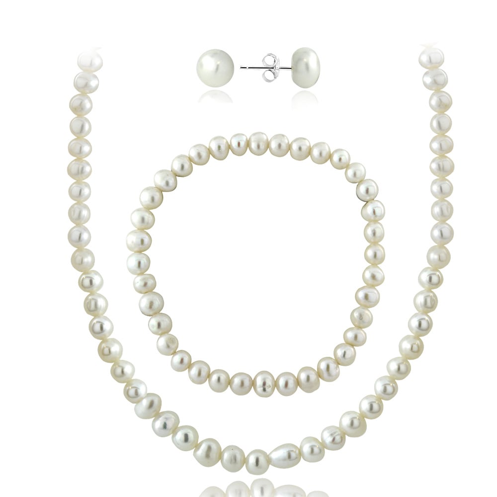 cultured pearl jewelry sets