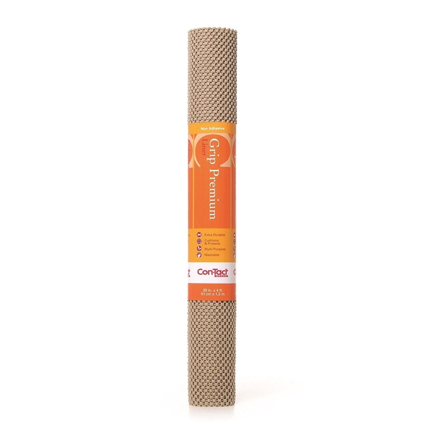 Con-Tact Grip Liner 20 in. x 5 ft. Solid White Non-Adhesive Grip