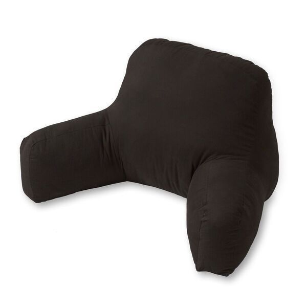 black bed rest pillow