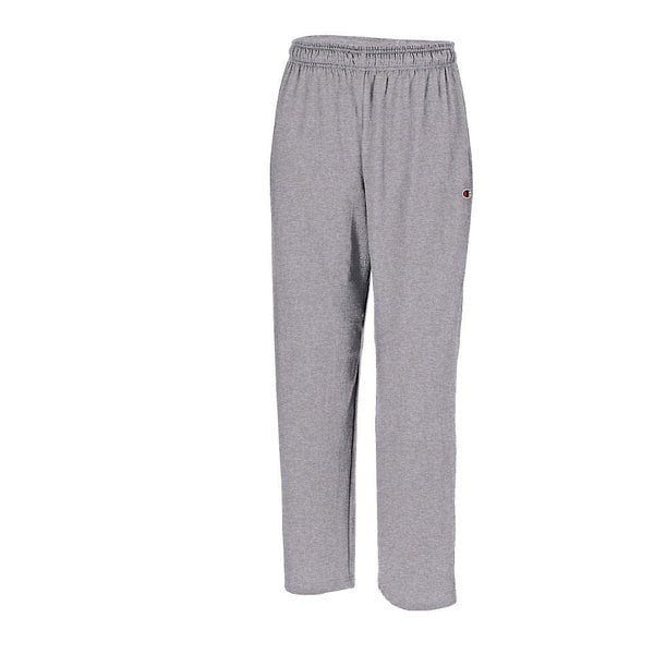 champion men's open bottom light weight jersey sweatpant