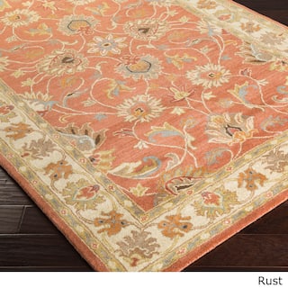 Rust Border Rugs Area For Less Hand Tufted Nia Traditional Wool Area Rug 12 X 15 Option