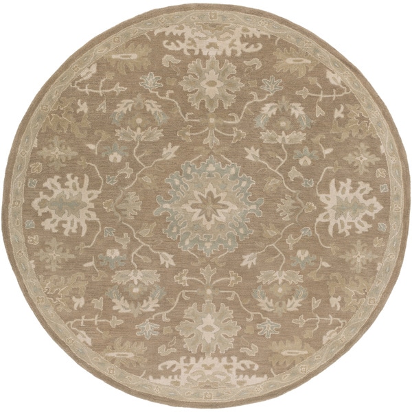 Hand-tufted Nolan Traditional Wool Area Rug (9'9 Round) - Free Shipping ...