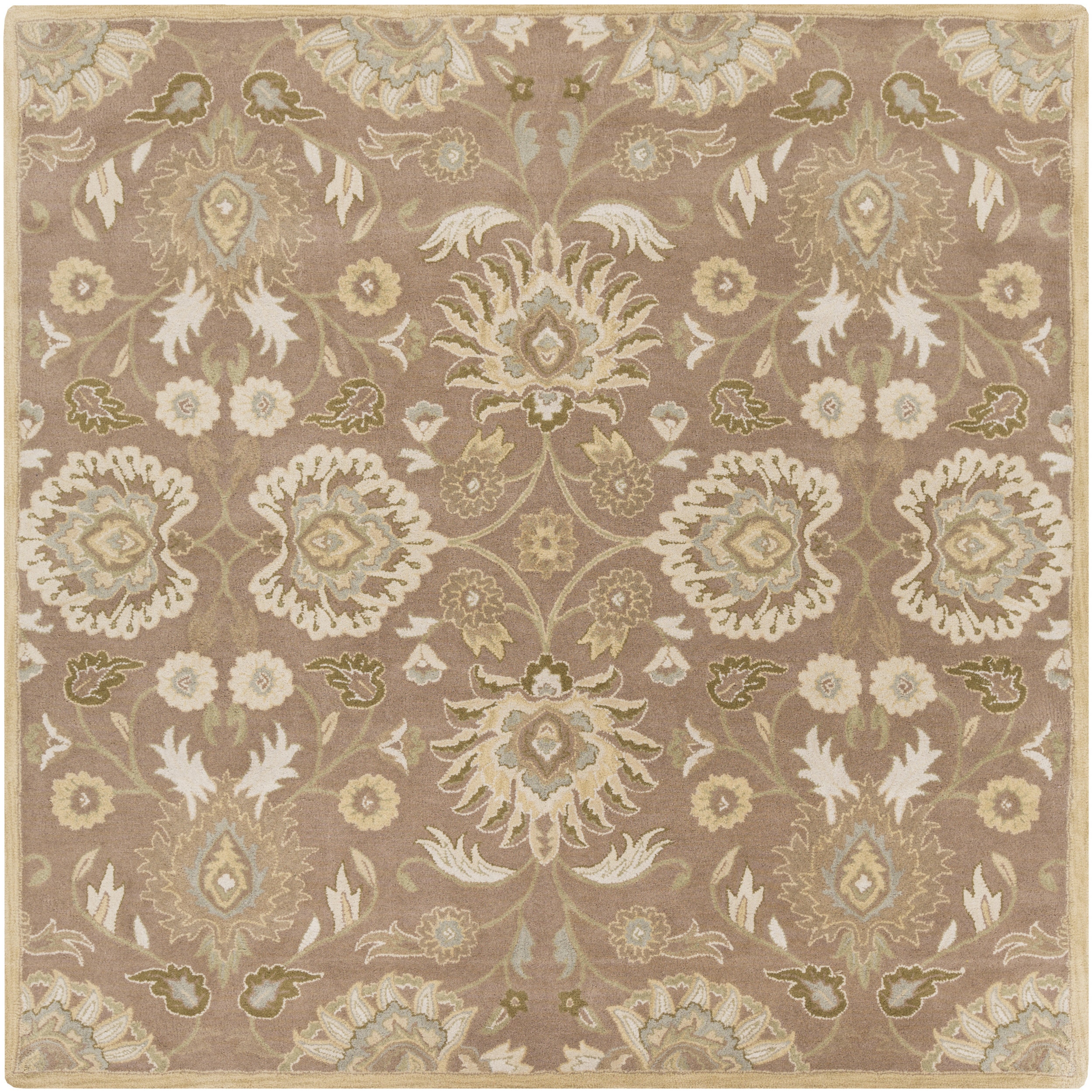 Hand Tufted Noah Traditional Wool Area Rug 6 Square Ebay Hand Tufted Noah Traditional Wool Area Rug 6