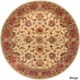 Burgundy round rug