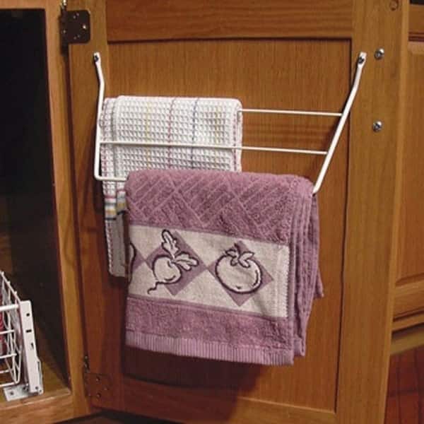 Rev-A-Shelf White 3-Rack Dish Towel Holder