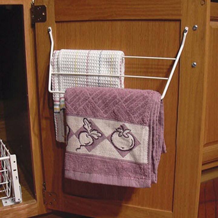 Rev-A-Shelf White 3-rack Dish Towel Holder