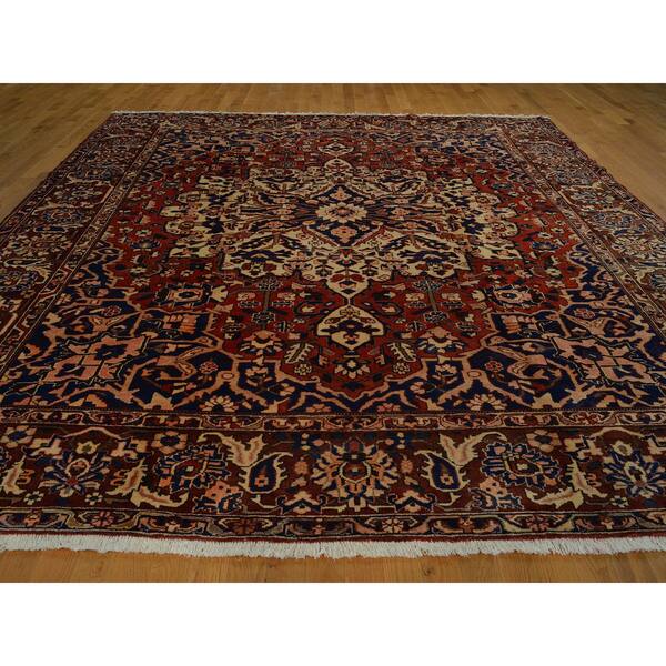 Persian Hand Knotted 10x12 Bakhtiari Mint Cond Oriental Area Hand Knotted 10x12 Bakhtiari Mint Cond