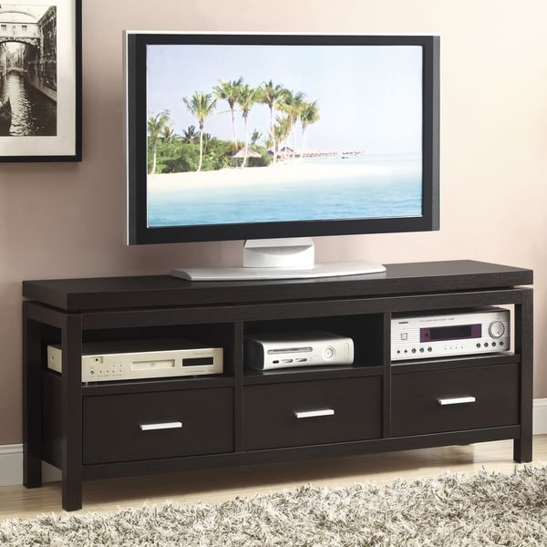 Cappuccino 3 drawer TV Console   16859749   Shopping