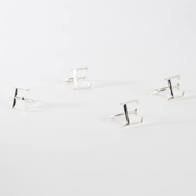 Initial Napkin Ring - Letter E (Set of 4)