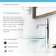 preview thumbnail 12 of 22, 601 Aqua Colored Glass Vessel Sink, with Chrome Vessel Faucet, Sink Ring, and Vessel Pop-up Drain