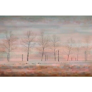 Parvez Taj 'Pink Horizon' Canvas Art