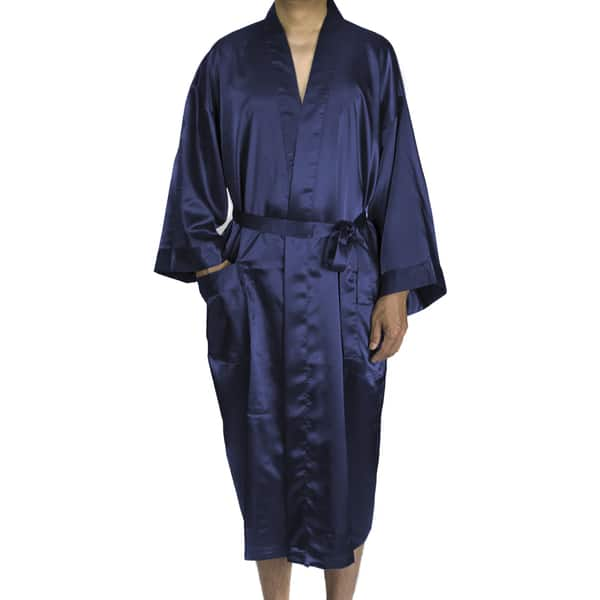 Best Quality Long Mens Silk Robe With Belt Real 100% Luxury Silk Robe For  Men