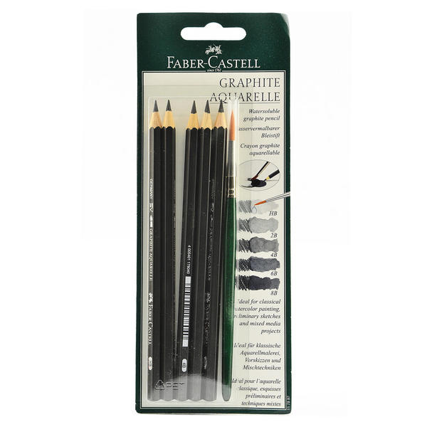 Faber-Castell Graphite Aquarelle Water-soluble Pencils - Overstock ...