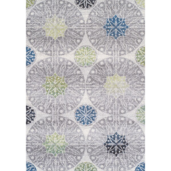 Shop Flair Abstract Circles Transitional Rug (8'2 x 10') Overstock