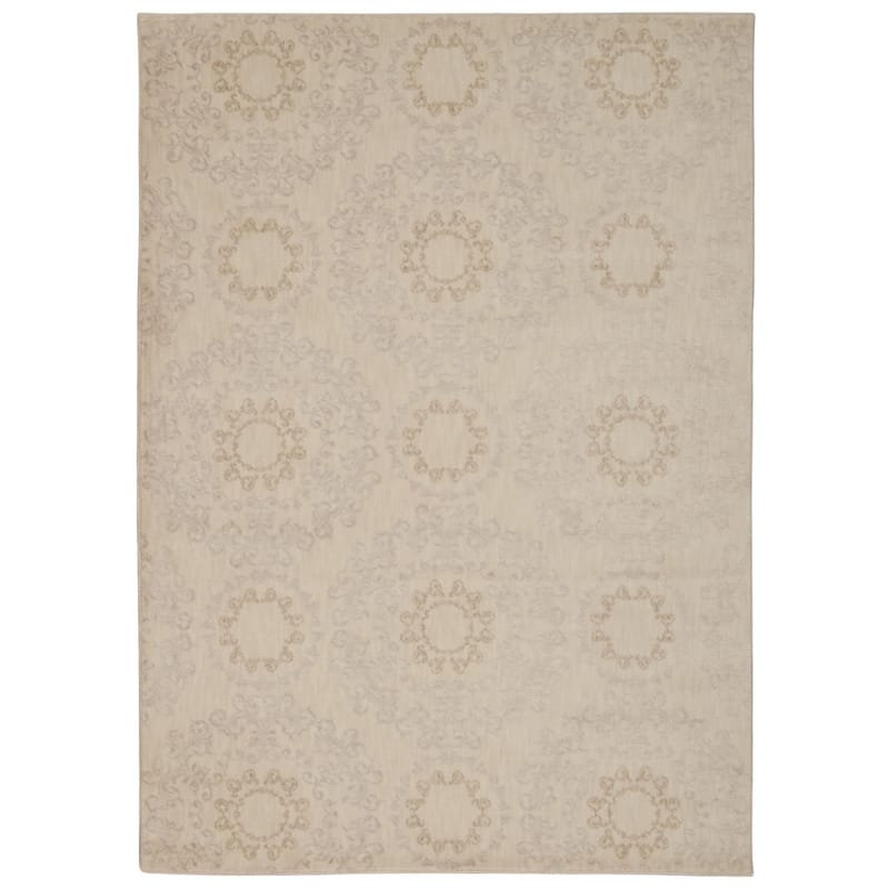 Nourison Tranquility Area Rug - 9'3" x 12'9" - Ivory - Runner/Rectangle