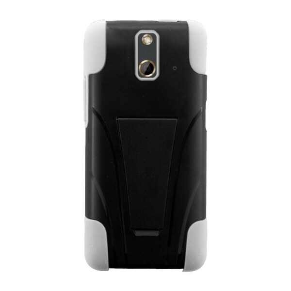 Insten Dual Layer Hybrid Stand Rubberized Hard Plastic Pc Silicone Phone Case Cover For Htc One 0419