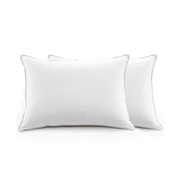 Down supply overstuffed hot sale gel fiber pillows