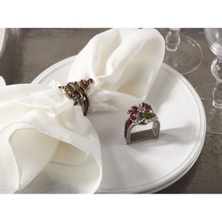 Christmas Napkin Rings Christmas Design Napkin Ring - set of 4