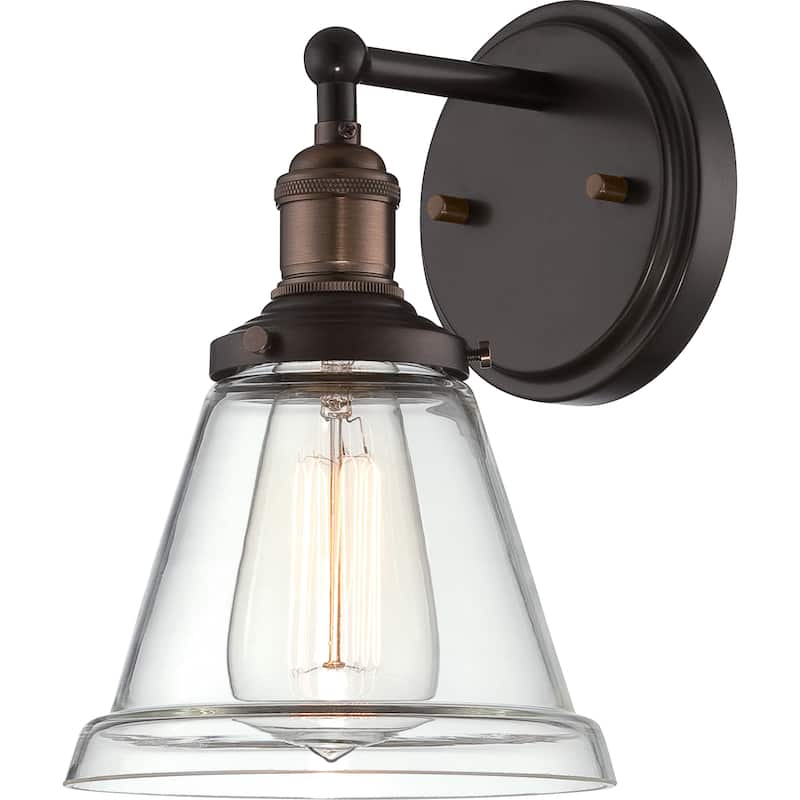 Copper Grove Sanvitalia Vintage 1-light 6-inch Wall Sconce - Bronze - Nickel/Bronze