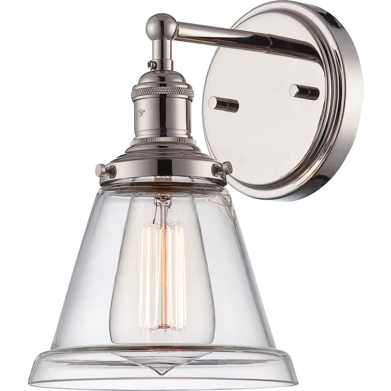 Copper Grove Sanvitalia Vintage 1-light 6-inch Wall Sconce - Silver - Nickel