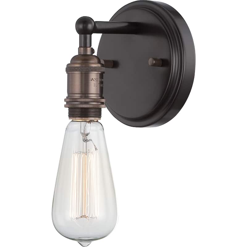 Nuvo Vintage 1-Light Wall Sconce - Bronze - Bronze