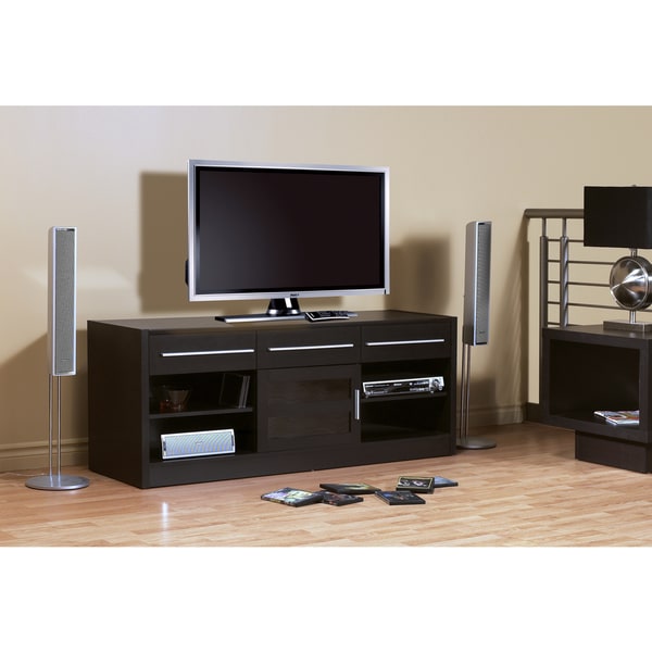 Cappuccino Brown Hollow Core 60-inch TV Console