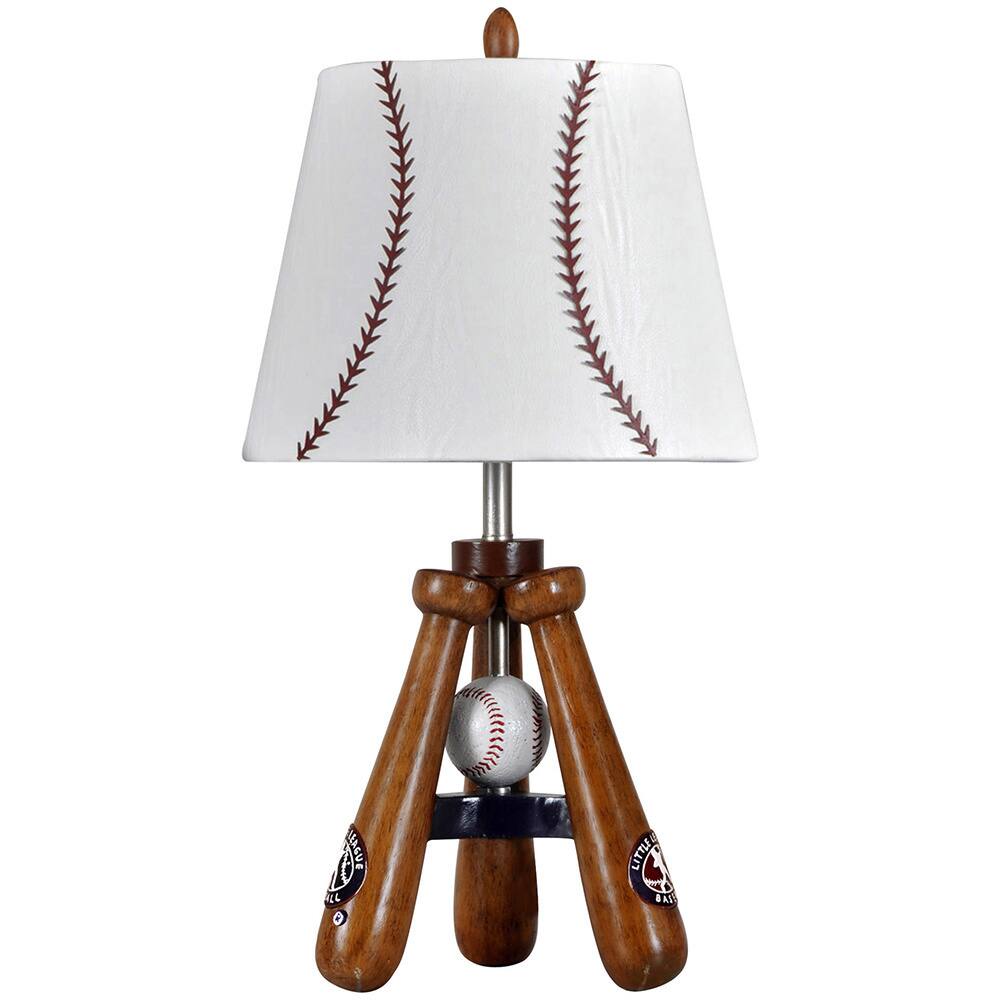 Baseball Theme Bat and Ball Stand Lamp