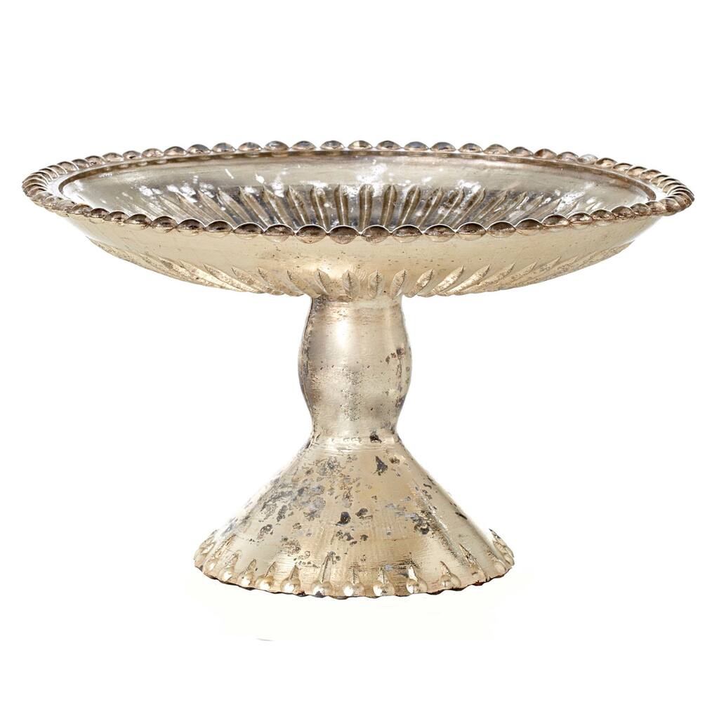 8-inch Glass Cake Plate On Stand