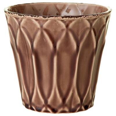 6.69-inch x 6.69-inch x 6.30-inch Ceramic Glazed Pot Large