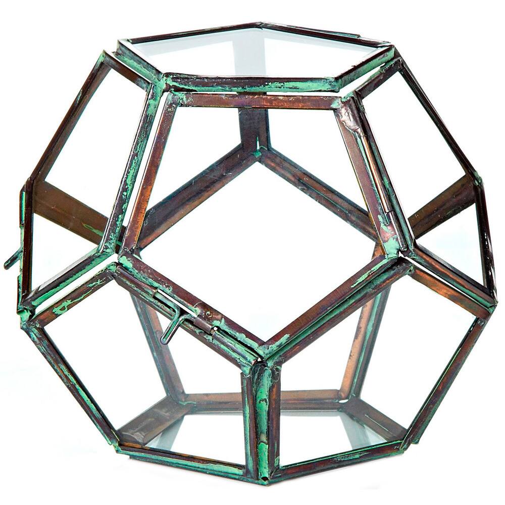 5-inch x 5-inch Glass Terrarium Geodesic