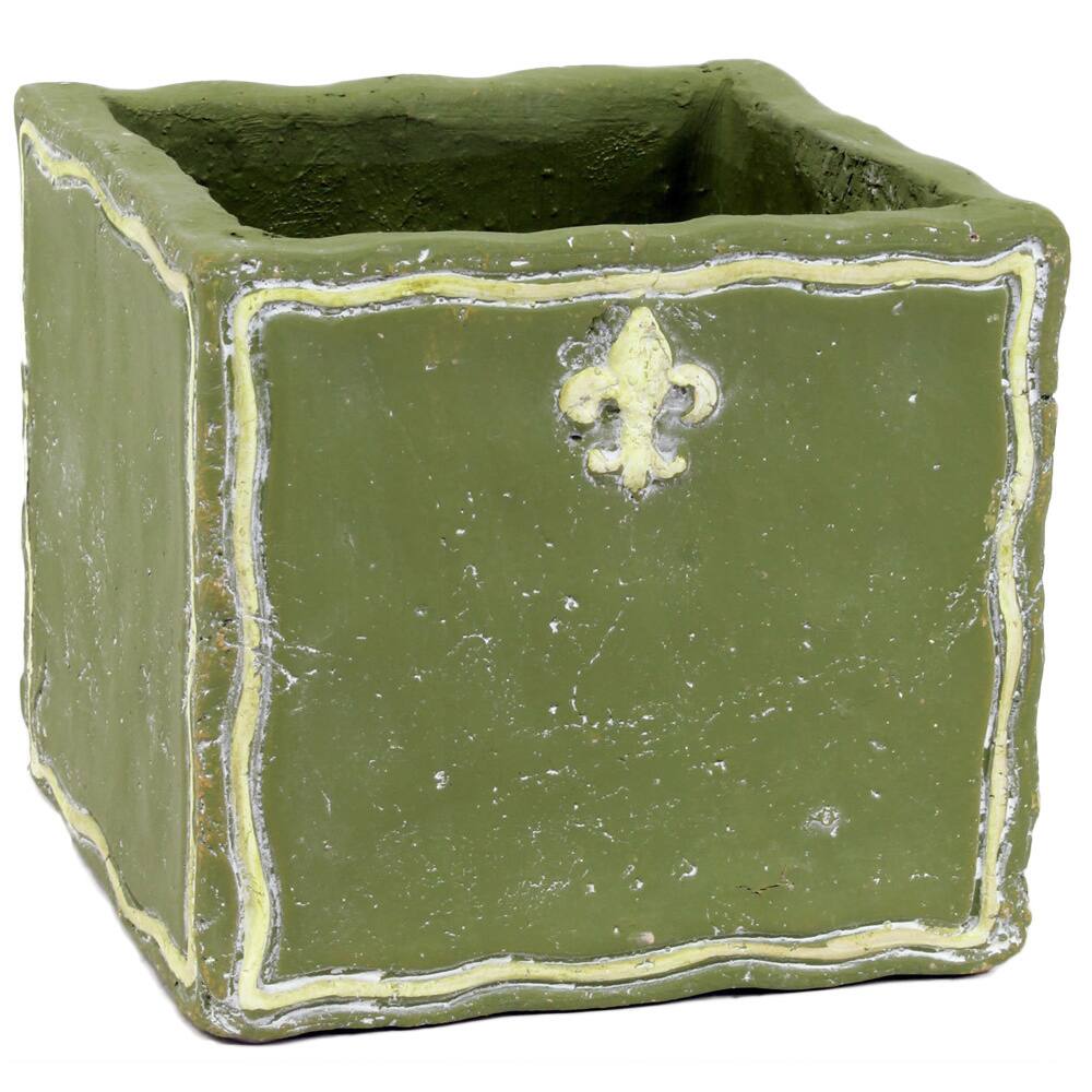 5.25-inch x 4.75-inch Square Fleur Planter