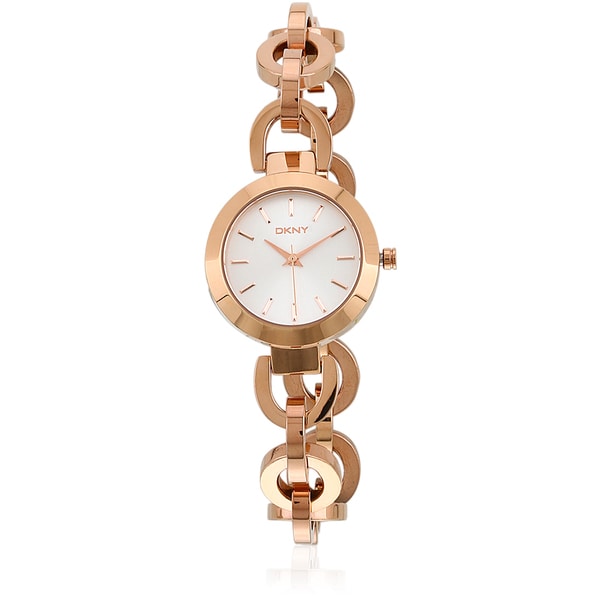 DKNY Womens NY2135 Stanhope Chainlink Rose Goldtone Watch