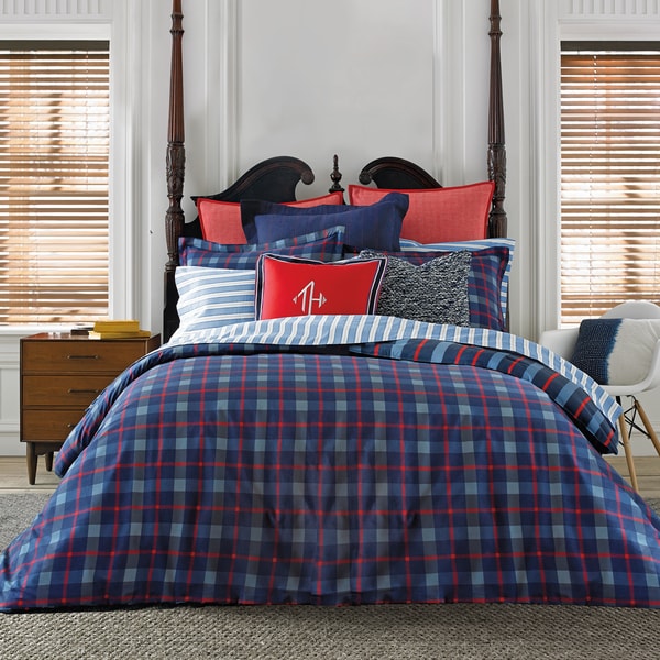 Shop Tommy Hilfiger Boston Plaid Comforter Set Free Shipping Today 9684179