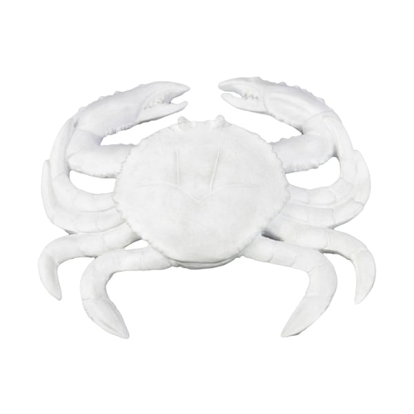 Matte Silver Resin Crab Figurine