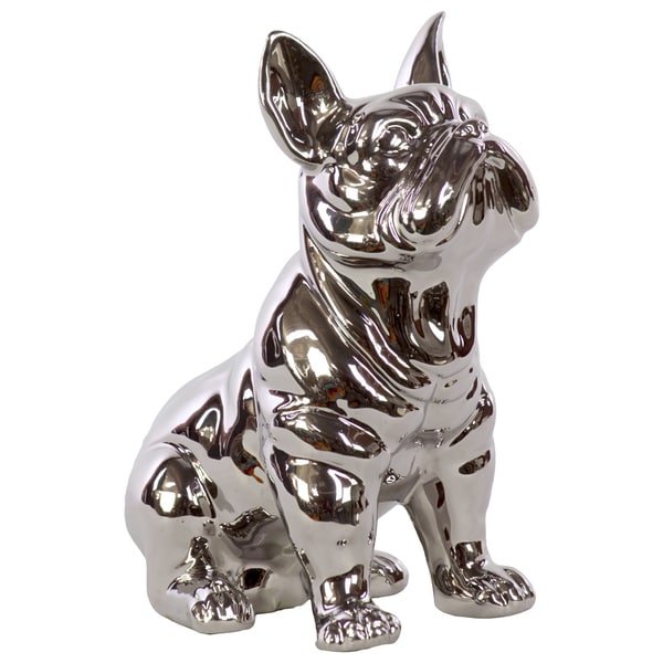 sitting french bulldog figurine in ceramic