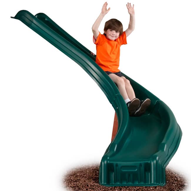 Swing-N-Slide Side Winder Slide - Green - Mounts to 48" to 60" Platforms - 78" L x 63" W x 7.25" H