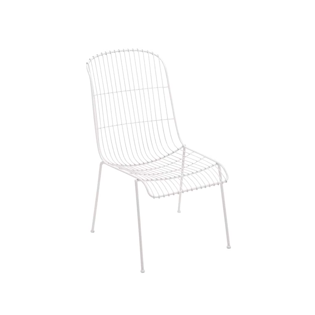 Iron White Patio Chair