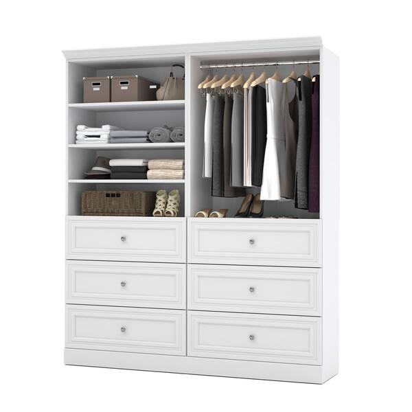 Shop Versatile By Bestar 72 Inch Classic Closet Organizer Set On
