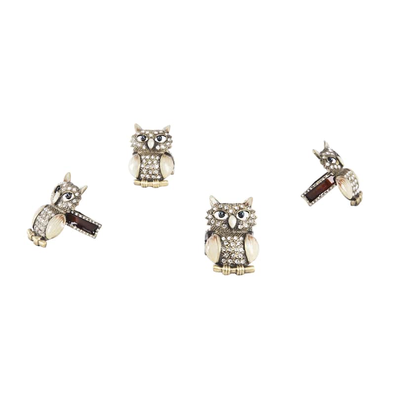 Owl Napkin Ring - (Set of 4)