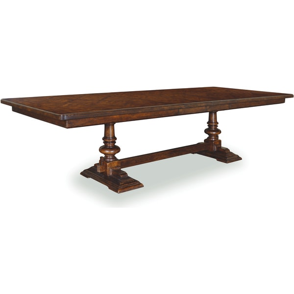 Rectangular Trestle Dining Table - 16866454 - Overstock.com Shopping ...