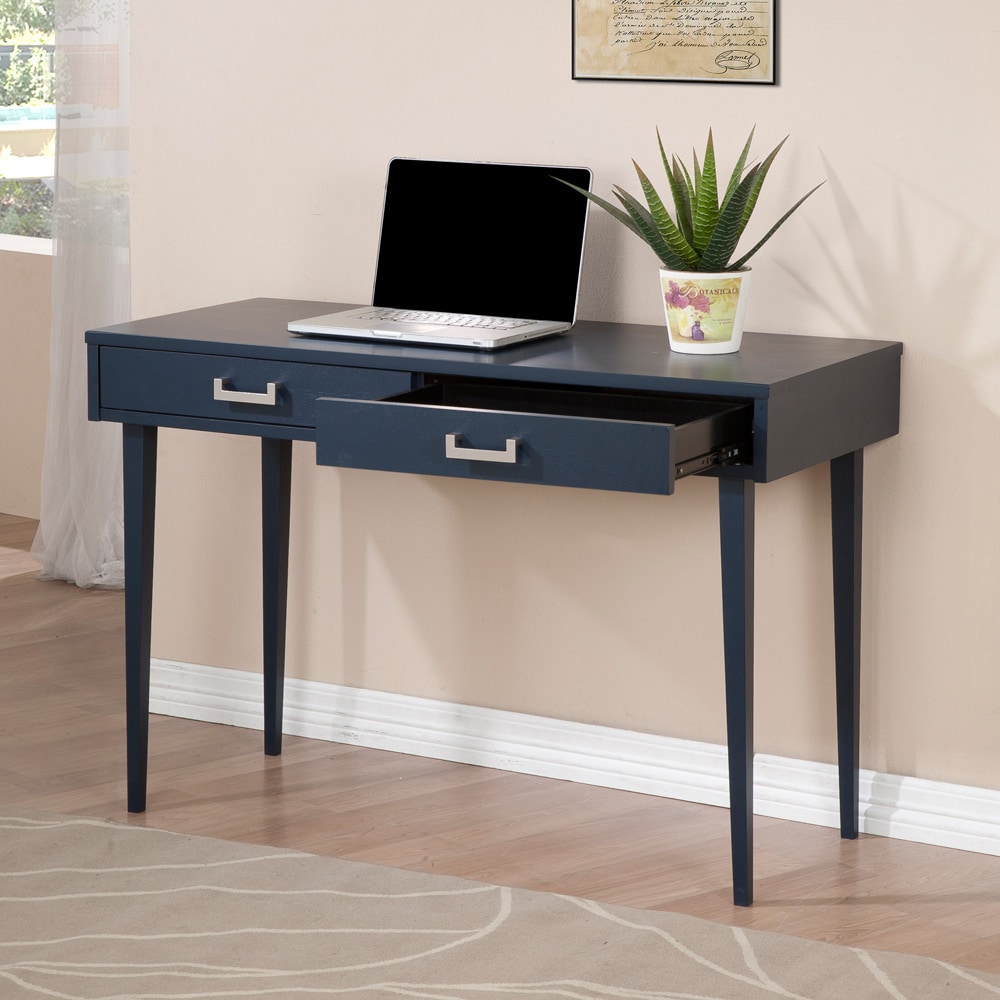 navy writing desk