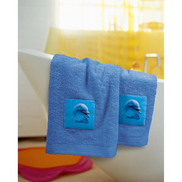 Bassetti Blue Dolphin Hand Towel (Set of 2) Free Shipping Today