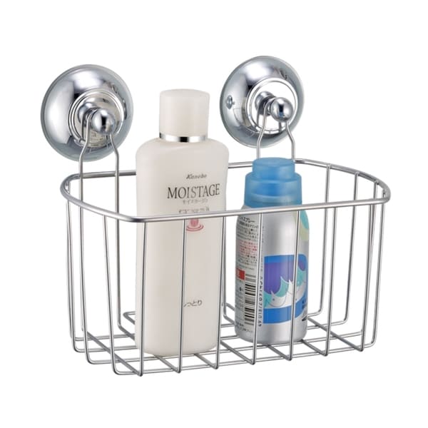 Metal Bath Caddy with Wall Suction Cups - Free Shipping On Orders Over ...